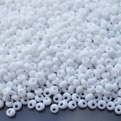 10g 41 Opaque White Toho 3mm Magatama Seed Beads Michael's UK Jewellery