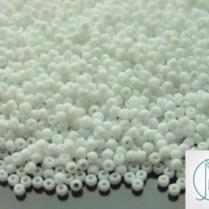 10g 41F Opaque White Frosted Toho Seed Beads 11/0 2.2mm Michael's UK Jewellery