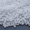 TOHO Seed Beads 41F Opaque White Frosted 8/0 beads mouse