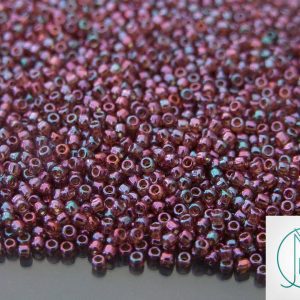 TOHO Seed Beads 425 Gold Luster Marionberry 11/0 beads mouse