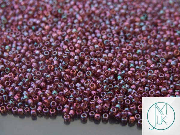 TOHO Seed Beads 425 Gold Luster Marionberry 11/0 beads mouse