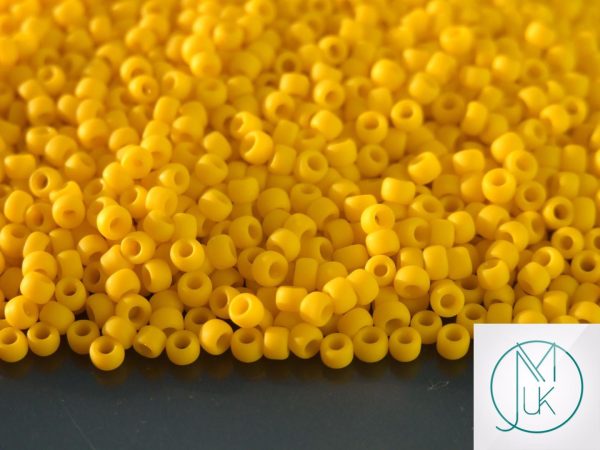 10g 42BF Opaque Sunshine Frosted Toho Seed Beads 8/0 3mm Michael's UK Jewellery