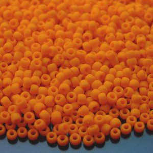 10g 42DF Opaque Frosted Cantelope Toho Seed Beads 8/0 3mm Michael's UK Jewellery