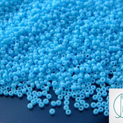 10g 43 Opaque Blue Turquoise Toho Seed Beads 15/0 1.5mm Michael's UK Jewellery