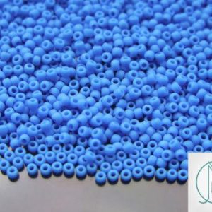 10g 43DF Opaque Frosted Blue Sky Toho Seed Beads 11/0 2.2mm Michael's UK Jewellery
