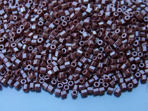 10g 46 Opaque Oxblood Toho Hexagon Seed Beads 8/0 3mm Michael's UK Jewellery