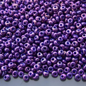 10g 461 Higher Metallic Grape Toho 3mm Magatama Seed Beads Michael's UK Jewellery