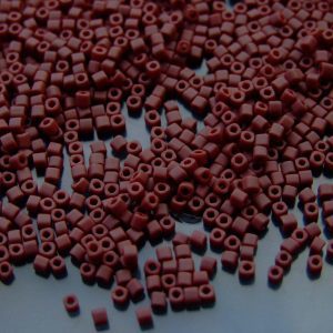 10g 46F Opaque Frosted Oxblood Toho Cube Seed Beads 1.5mm Michael's UK Jewellery