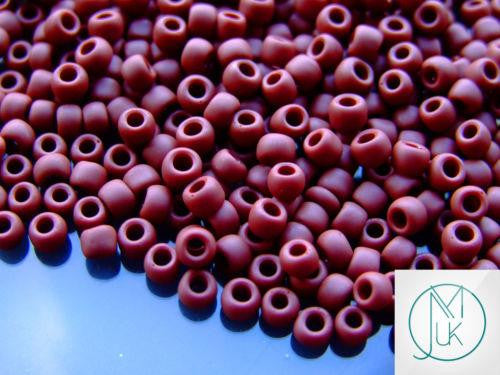 10g 46F Opaque Oxblood Frosted Toho Seed Beads 6/0 4mm Michael's UK Jewellery