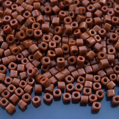 10g 46L Opaque Terra Cotta Toho Cube Seed Beads 3mm Michael's UK Jewellery