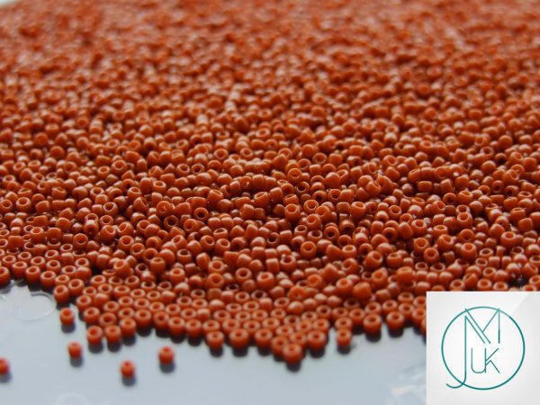 10g 46L Opaque Terra Cotta Toho Seed Beads 15/0 1.5mm Michael's UK Jewellery