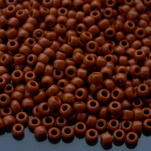 TOHO Seed Beads 46L Opaque Terra Cotta 6/0 beads mouse