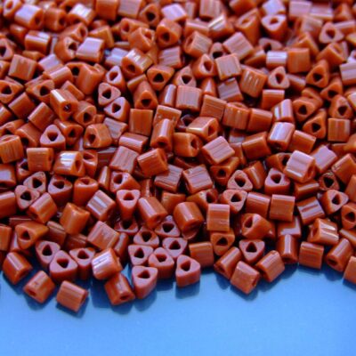 10g 46L Opaque Terra Cotta Toho Triangle Seed Beads 8/0 3mm Michael's UK Jewellery