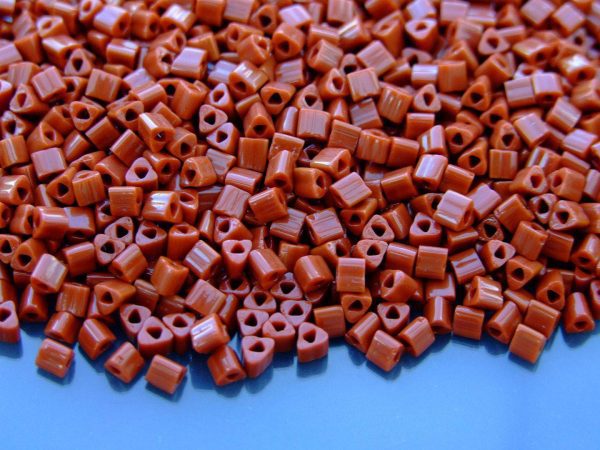 10g 46L Opaque Terra Cotta Toho Triangle Seed Beads 8/0 3mm Michael's UK Jewellery