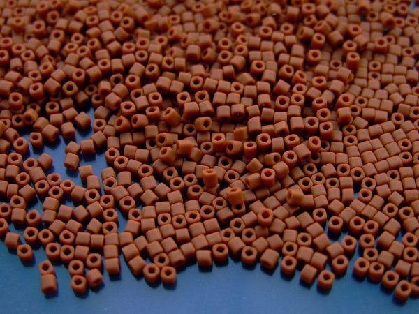 10g 46LF Opaque Frosted Terra Cotta Toho Cube Seed Beads 1.5mm Michael's UK Jewellery
