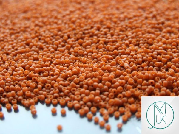 10g 46LF Opaque Frosted Terra Cotta Toho Seed Beads 15/0 1.5mm Michael's UK Jewellery