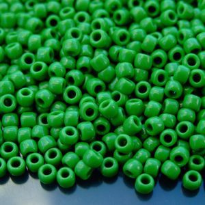TOHO Seed Beads 47 Opaque Mint Green 6/0 beads mouse