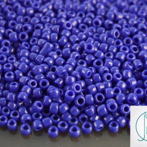 10g 48 Opaque Navy Blue Toho Seed Beads 8/0 3mm Michael's UK Jewellery