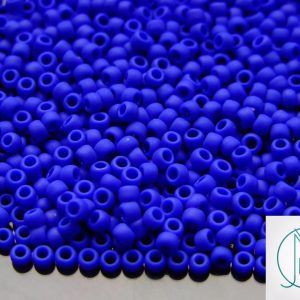 10g 48F Opaque Navy Blue Frosted Toho Seed Beads 8/0 3mm Michael's UK Jewellery