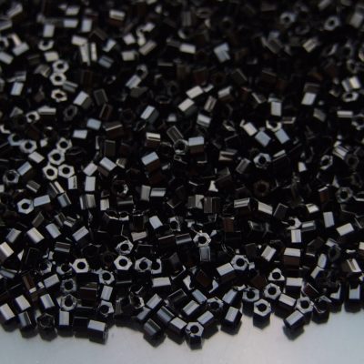 10g 49 Opaque Jet Toho Hexagon Seed Beads 11/0 2mm Michael's UK Jewellery
