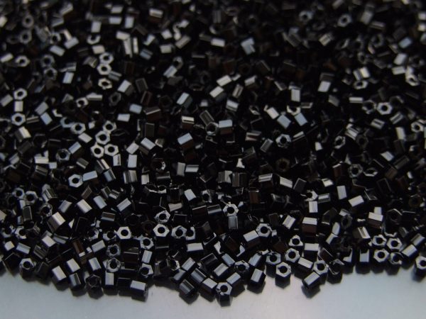 10g 49 Opaque Jet Toho Hexagon Seed Beads 11/0 2mm Michael's UK Jewellery