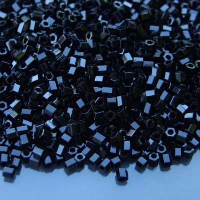 10g 49 Opaque Jet Toho Hexagon Seed Beads 8/0 3mm Michael's UK Jewellery