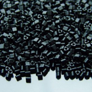 10g 49F Opaque Frosted Jet Toho Triangle Seed Beads 11/0 2mm Michael's UK Jewellery