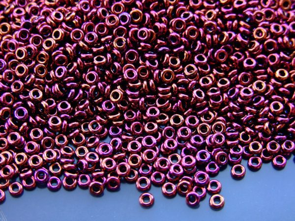 10g 502 Higher Metallic Amethyst Toho Demi Round Seed Beads 8/0 3mm beads mouse