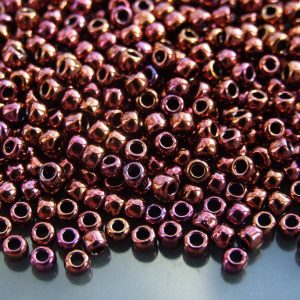 10g 502 Higher Metallic Amethyst Toho Seed Beads Size 6/0 4mm Michael's UK Jewellery