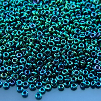 10g 506 Higher Metallic June Bug Toho Demi Round Seed Beads 8/0 3mm Michael's UK Jewellery