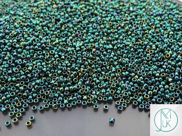 10g 506 Higher Metallic June Bug Toho Seed Beads 15/0 1.5mm Michael's UK Jewellery