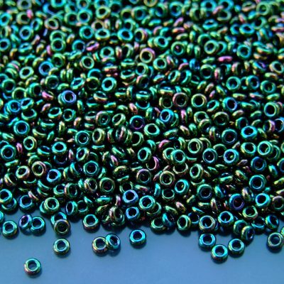 10g 508 Higher Metallic Iris Olivine Toho Demi Round Seed Beads 8/0 3mm Michael's UK Jewellery