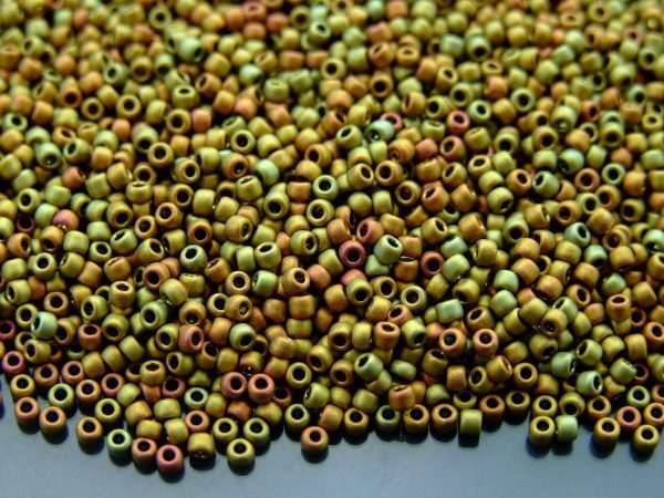 TOHO Seed Beads 513F Higher Metallic Frosted Carnival 11/0 beads mouse