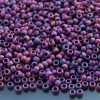TOHO Seed Beads 515F Higher Metallic Frosted Mardi Gras 8/0 beads mouse