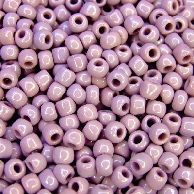 TOHO Seed Beads 52 Opaque Lavender 3/0 beads mouse