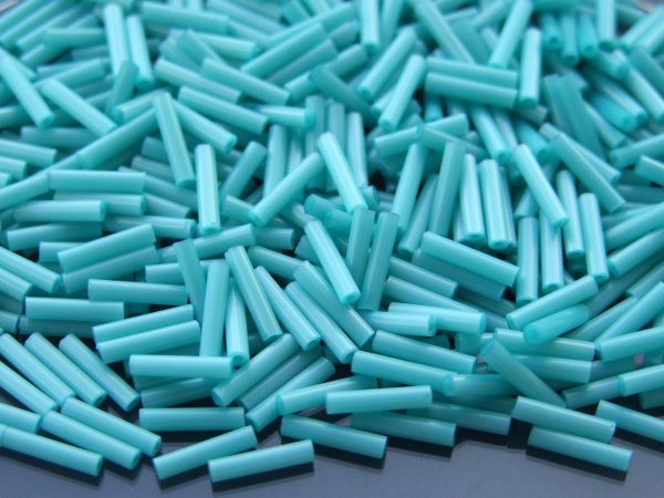 10g 55 Opaque Turquoise Toho Bugle Seed Beads 9mm Michael's UK Jewellery