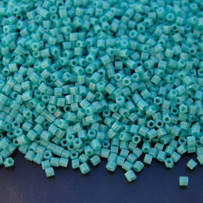 10g 55 Opaque Turquoise Toho Hexagon Seed Beads 11/0 2mm Michael's UK Jewellery