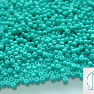 20g TOHO Beads 55 Opaque Turquoise 11/0 beads mouse