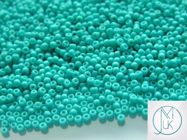 20g TOHO Beads 55 Opaque Turquoise 11/0 beads mouse
