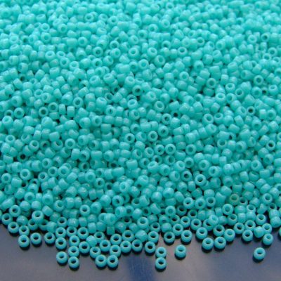 10g 55 Opaque Turquoise Toho Seed Beads 15/0 1.5mm Michael's UK Jewellery