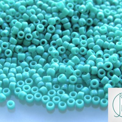 TOHO Seed Beads 55 Opaque Turquoise 8/0 beads mouse