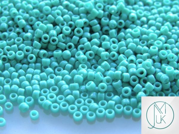 TOHO Seed Beads 55 Opaque Turquoise 8/0 beads mouse