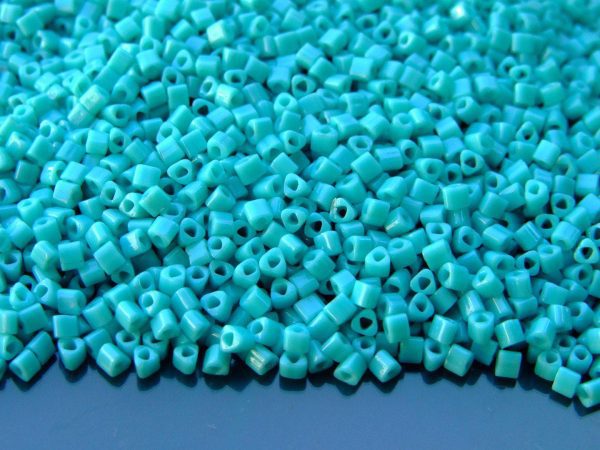 10g 55 Opaque Turquoise Toho Triangle Seed Beads 11/0 2mm Michael's UK Jewellery