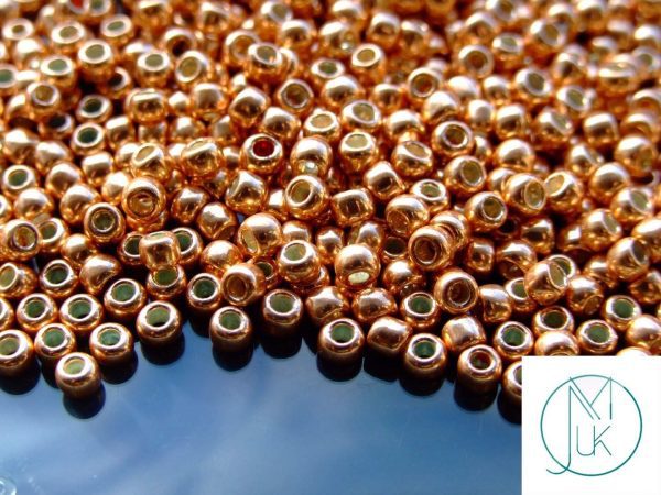 10g 551 Galvanized Rose Gold Toho Seed Beads 6/0 4mm Michael's UK Jewellery