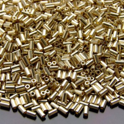 10g Toho Bugle Beads 558 Galvanized Aluminium 3mm