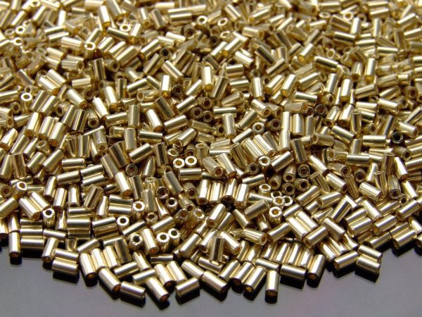 10g Toho Bugle Beads 558 Galvanized Aluminium 3mm