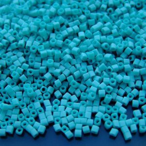 10g 55F Opaque Frosted Turquoise Toho Cube Seed Beads 1.5mm Michael's UK Jewellery