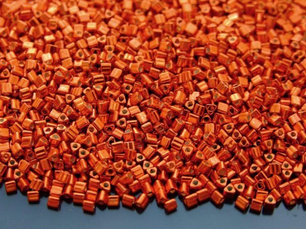10g 562 Galvanized Saffron Toho Triangle Seed Beads 11/0 2mm Michael's UK Jewellery