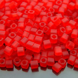 10g 5BF Transparent Frosted Siam Ruby Toho Cube Seed Beads 4mm Michael's UK Jewellery