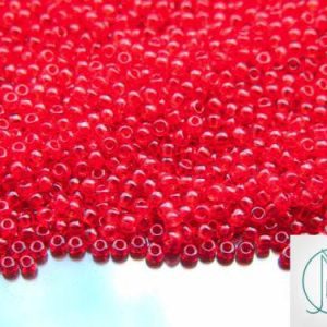 10g 5C Transparent Ruby Toho Seed Beads 11/0 2.2mm Michael's UK Jewellery